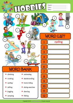 Hobbies ESL Find and Write the Words Worksheet For Kids
