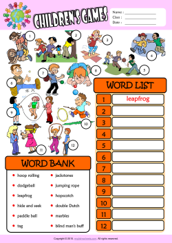 Children Games ESL Find and Write the Words Worksheet For Kids