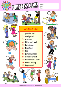 Children Games ESL Printable Worksheets For Kids 3