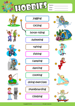 Hobbies ESL Matching Exercise Worksheet For Kids