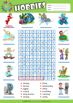 Hobbies Word Search Puzzle ESL Vocabulary Worksheet