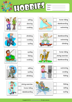 Hobbies ESL Multiple Choice Worksheet For Kids
