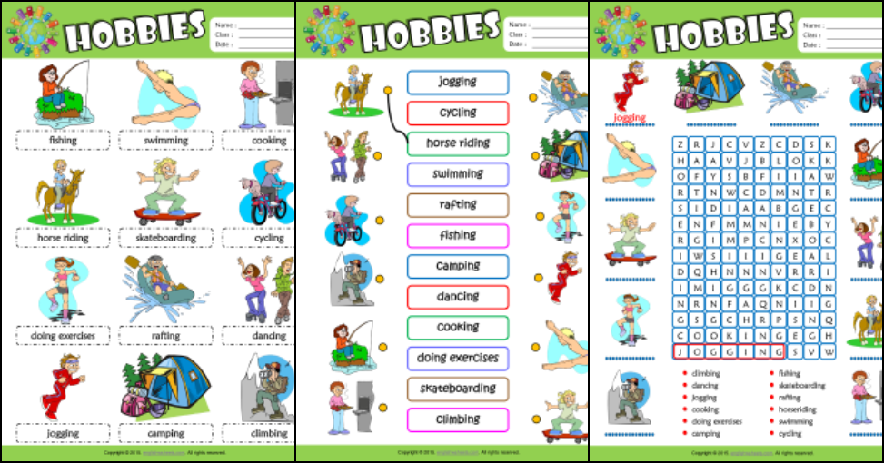 hobbies-esl-printable-worksheets-for-kids-1